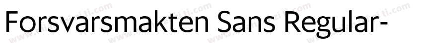 Forsvarsmakten Sans Regular字体转换